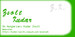 zsolt kudar business card